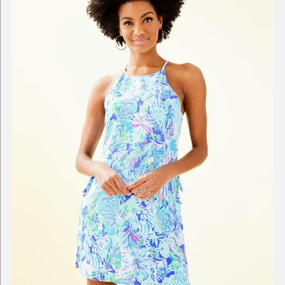 Lilly Pulitzer Dresses & Skirts - NWT LILLY PULITZER PEARL ROMPER COASTAL BLUE LION